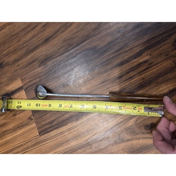 Swirled Butterscotch Rootbeer Bakelite Bar Cocktail Long Mixing Spoon MCM - Picture 7 of 7